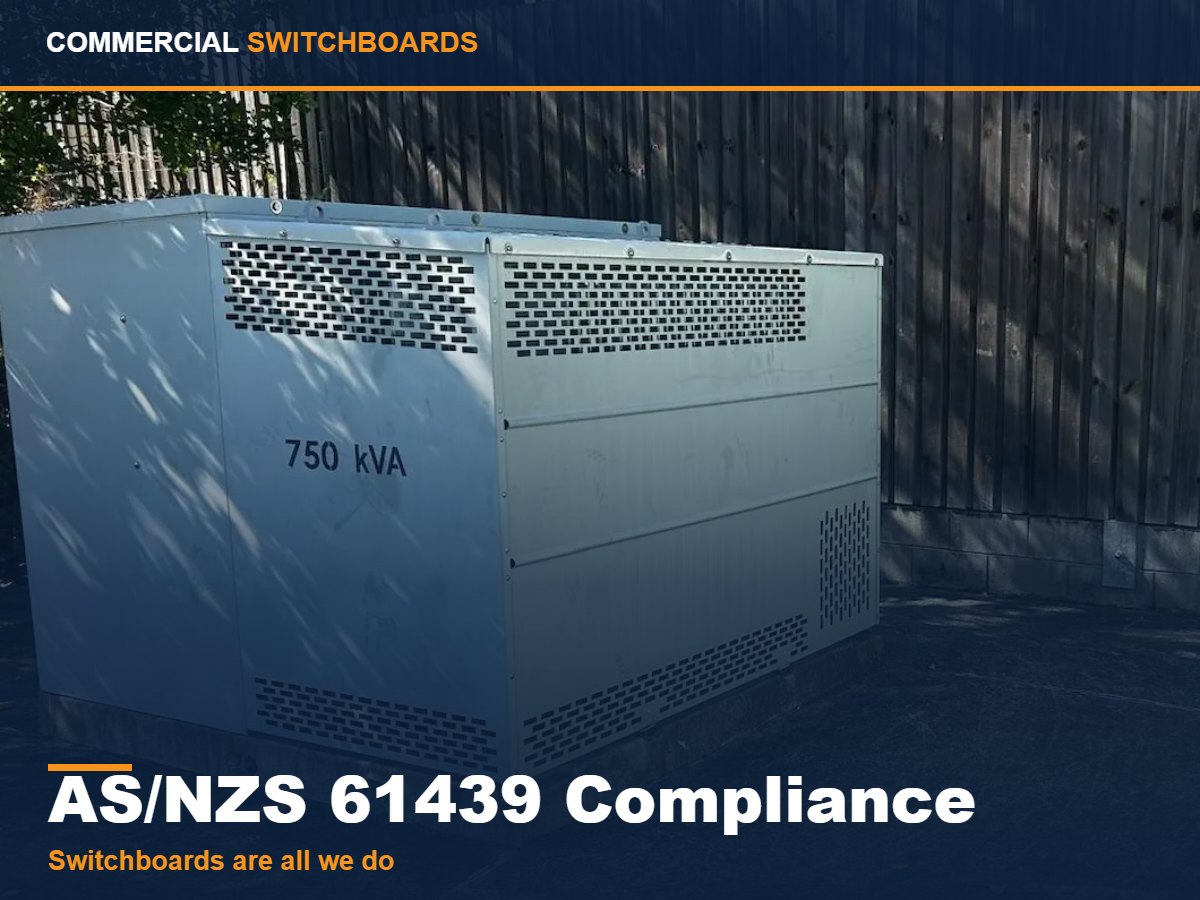A compliant commercial switchboard built to AS/NZS 61439, AS/NZS 61439 Switchboard Compliance across Brisbane and South East Queensland