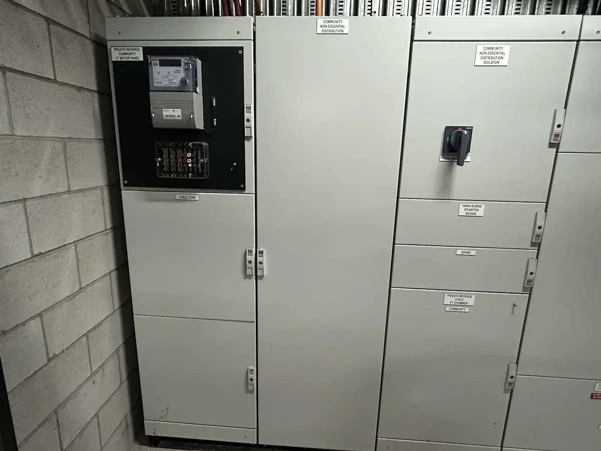Ct metering current transformers inside a commercial switchboard