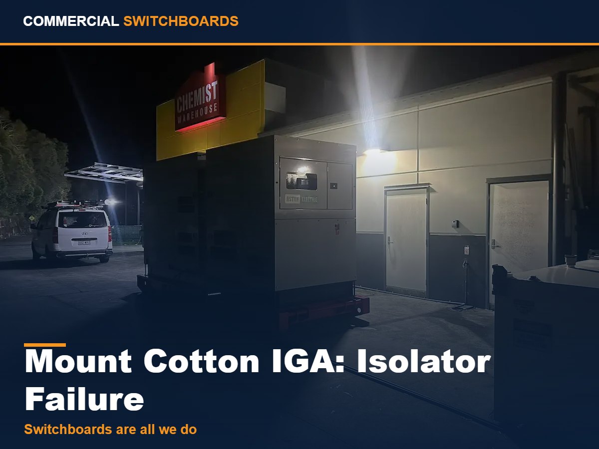A main load isolator failure repaired on a commercial switchboard, Load Isolator Failure Repair across Brisbane and South East Queensland