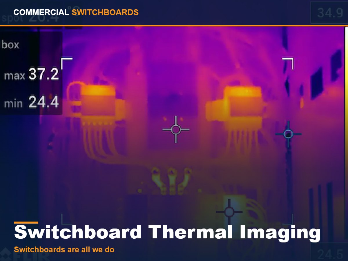 Thermal imaging of a commercial switchboard, Switchboard Thermal Imaging across Brisbane and South East Queensland
